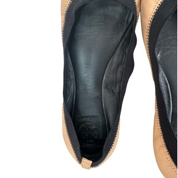 Tory Burch Caroline leather Ballet Slipper 9.5 Preowned - Picture 9 of 13